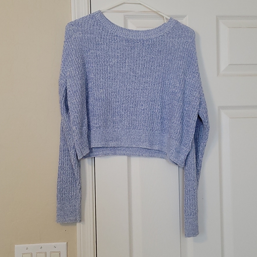 Cropped Blue Sweater